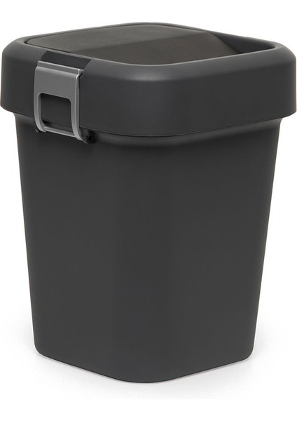 Comfort Dust Bin Siyah Çöp Kovası - 8 Lt