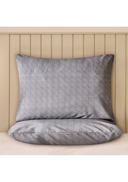 Soft Tanura Kolay Ütülenir 2'li Yastık Kılıfı - Antrasit - 50X70 cm
