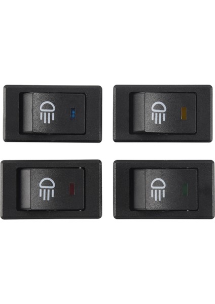 4x 12V 35A Araba Kamyon Tekne Sis Lambası Salıncak Anahtarı LED Işık Gösterge Paneli Geçiş 4pin Siyah (Yurt Dışından) fiyatları