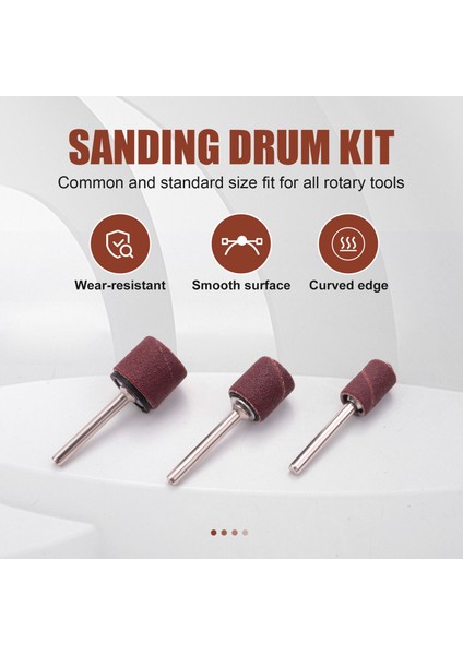 360 Parça Tırnak Zımpara Bandı Kovanları ve Döner Alet Için 24 Parça Tambur Mandrel Dahil 384 Parça Tambur Zımpara Seti (Yurt Dışından) indirimleri