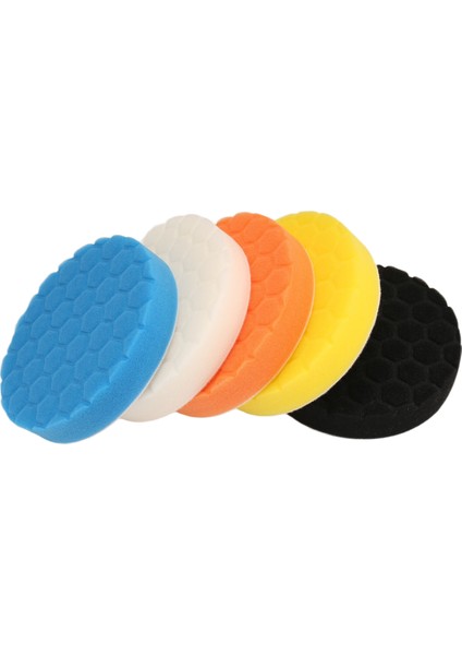 Araba Cila Makinesi Için 5 Inç (125 Mm) Cila Pedi Seti 5 Adetlik Paket (Yurt Dışından)