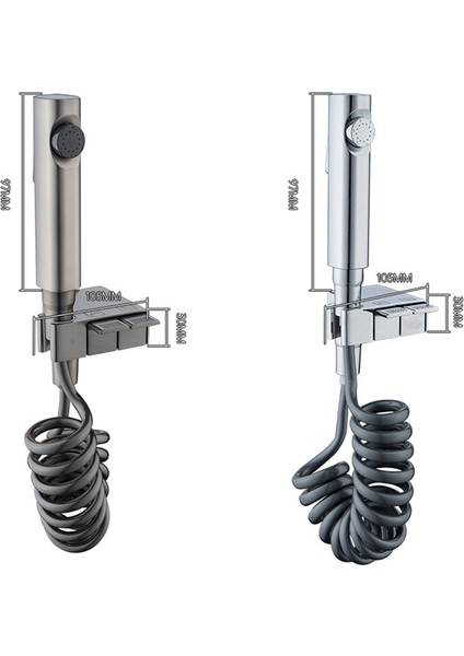 Çok Fonksiyonlu Tuvalet Bide Duş Musluğu El Bide Tuvalet Püskürtme Seti Masif Pirinç Musluk Soğuk Su Tuvaleti -C (Yurt Dışından)