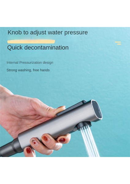 Çok Fonksiyonlu Tuvalet Bide Duş Musluğu El Bide Tuvalet Püskürtme Seti Masif Pirinç Musluk Soğuk Su Tuvaleti -C (Yurt Dışından) fırsatları