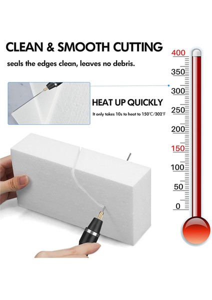 Köpük Kesici Sıcak Tel Bıçağı Köpük Kesici Alet Seti 3'lü Strafor Kesme Makinesi Kalemi, El Sanatları Dıy Abd Fişi (Yurt Dışından) fiyatları