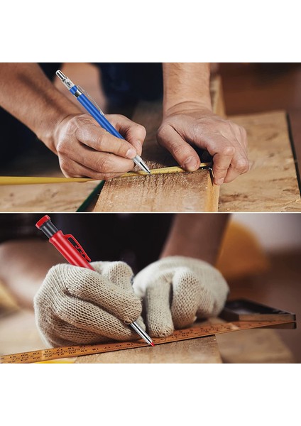 Ahşap Işleme, Mimar Inşaatı Için 8 Parça Mekanik Marangoz Kalem Seti, Marker Yedekli 3 Parça Marangoz Kalemi (Yurt Dışından) indirimleri