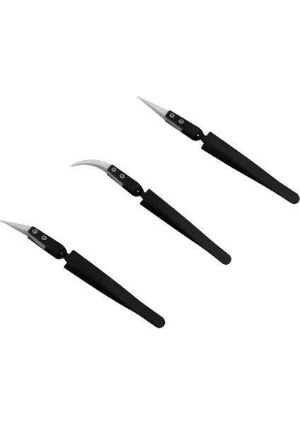 3 Adet Anti-Statik Ters Seramik Cımbız Ic Smd Smt Ters Cımbız Isıya Dayanıklı 1000 Derece El Aletleri Siyah (Yurt Dışından)