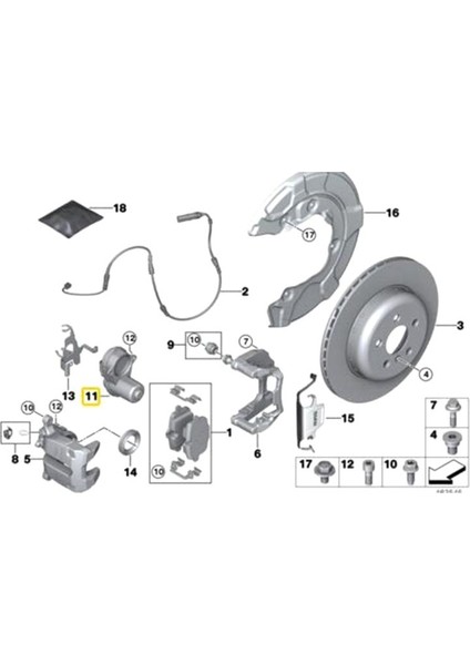 Bmw G30 G31 G32 G11 G12 G15 Için Arka Park Freni Aktüatörü Fren Motoru 6870567 34216870567 (Yurt Dışından) modelleri