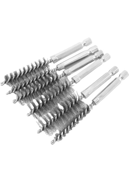 Matkap Için 6 Adet Tel Fırça, Farklı Boyutlarda Paslanmaz Çelik Küçük Tel Fırça, Temizlik Için, Temizlik Tel Fırça Seti (Yurt Dışından)