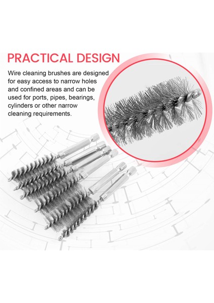 Matkap Için 6 Adet Tel Fırça, Farklı Boyutlarda Paslanmaz Çelik Küçük Tel Fırça, Temizlik Için, Temizlik Tel Fırça Seti (Yurt Dışından) indirimleri