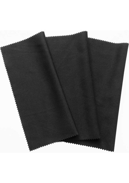 3x Mikrofiber Temizleme Bezi 20X19CM, Siyah Temizleme Bezleri, Dokunmatik Ekran, Akıllı Telefon Ekranı, Gözlük, Dizüstü Bilgisayar, Lens, Ekran Led'i (Yurt Dışından)