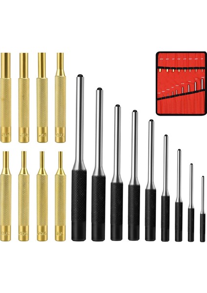 Rulo Pim Delme Seti, Delme Çıkarma Onarım Aletleri, Pirinç Pim Delme Aletleri, Saklama Torbalı Çelik Pim Delme Aletleri Dahil (Yurt Dışından)