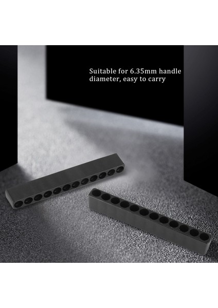 10 Adet 12 Delikli Tornavida Uç Tutucu Kutu Bloğu Siyah Altı Açı 6.35MM Sap Için (Yurt Dışından) fırsatları