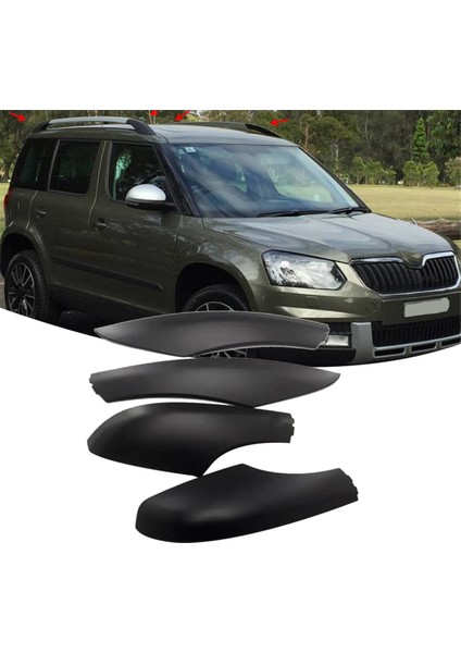 Skoda Yeti 2009-2018 Için Araç Tavan Rafı Kapağı Bagaj Kaydırma Rayı Koruma Kapağı 5LD860145 5LD860146 5LD860149 5LD860150 (Yurt Dışından) fiyatları