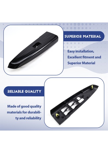 Toyota Hilux 05-14 Için 1 Çift Ön Kapı Cam Anahtarı Çerçeve Kaplaması 74232-0K020-B0 74231-0K020-B0 Kol Dayanağı Üst Paneli A (Yurt Dışından) indirimleri