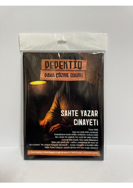 Dedektif Dava Çözme Oyunu Sahte Yazar Cinayeti