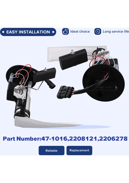 47-1016 Polaris Yakıt Pompası Modülü Tertibatı + Tank Contası (Yurt Dışından) indirimleri