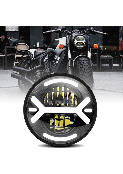 Harley Sportster Dyna Softail Street Rod Street Bob Softail Için 5,75 Inç Yuvarlak Farlı Motosiklet LED Farı (Yurt Dışından) modelleri