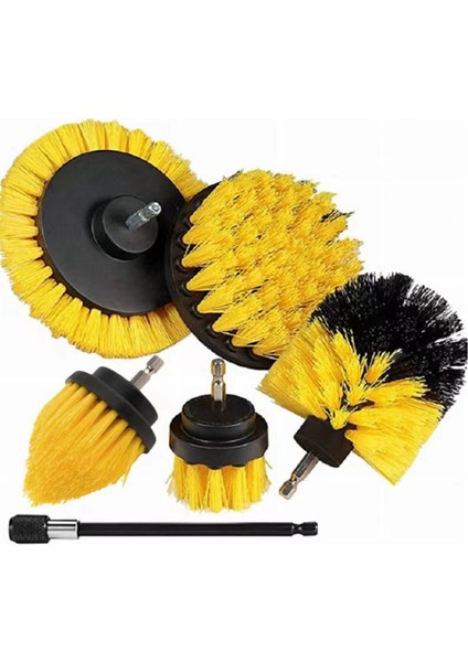 Matkap Fırçası Ek Parçası Seti Güçlü Fırça, 1 Adet Uzatılabilir Uzun Ek Parça, Temizlik Için Matkap Fırçası, B (Yurt Dışından)