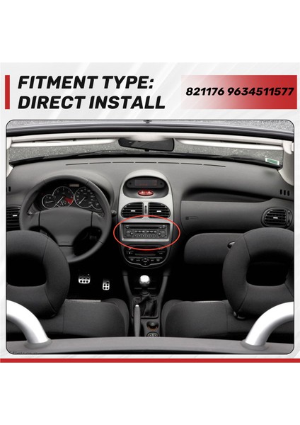 Peugeot 307 3008 Gösterge Paneli, Ön Panel, Eldiven Kutusu Saklama Alanı Için 821176 9634511577 (Yurt Dışından) indirimleri