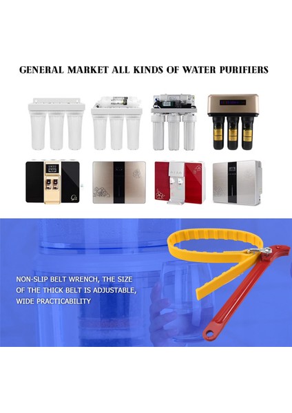 Su Arıtma Cihazı Için Evrensel Filtre Şişesi Anahtarı Kaymaz Kemer Evrensel Anahtar 10 Inç 20 Inç Filtre Şişesini Çıkarır (Yurt Dışından) modelleri