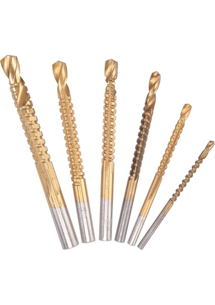 6 Adet Hss Freze Matkap Seti Ahşap Matkap Uçları Ahşap Metal Matkap Seti K075 (Yurt Dışından)