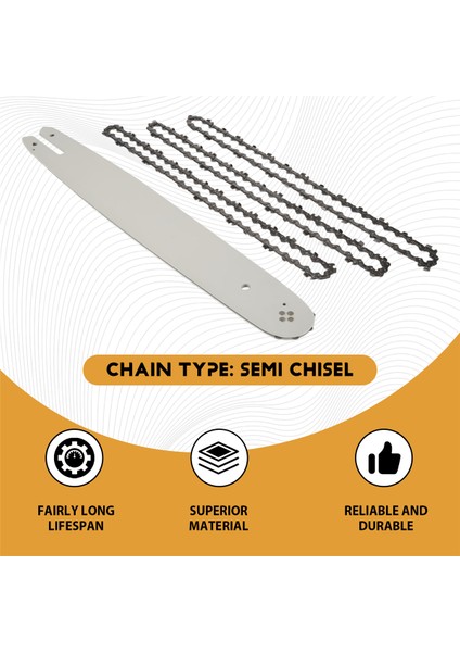 Stıhl 009 012 021 E180 MS180 MS190 MS250 Için 3 Adet Zincirli 16 Inç Zincir Testeresi Kılavuz Çubuğu (Yurt Dışından) fırsatları