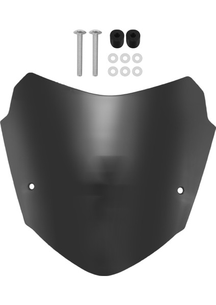 Motosiklet Spor Rüzgar Deflektörü Retro Ön Cam Siyah (Yurt Dışından)