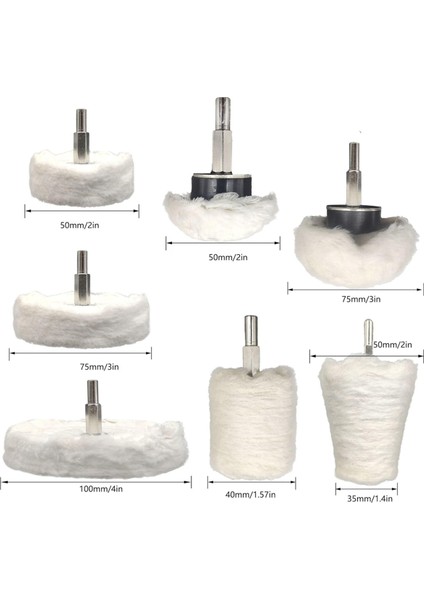 Matkap, Parlatma Pedi, Parlatma Tekerleği Kitleri, Alüminyum, Paslanmaz Çelik, Krom, Metal, Cam Için 14 Parça Parlatma Tekerleği (Yurt Dışından) modelleri