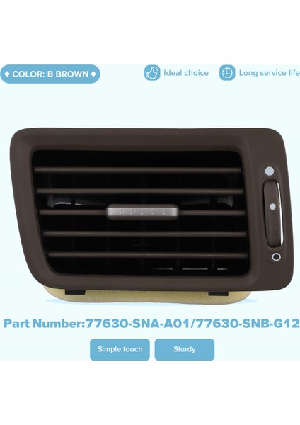 77630-SNA-A01/77630-SNB-G12 Honda Cıvıc 2006-2011 Araç Klima Çıkışları Izgara B Için Ac Klima Havalandırma Çıkışı (Yurt Dışından) indirimleri