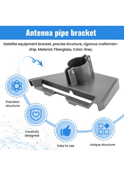 Starlink Gen 3 Boru Adaptörü Yuvarlak Boru Adaptörü Direk Montaj Braketi Starlink V3 Plaka Çatı Montaj Aksesuarları Için (Yurt Dışından) indirimleri