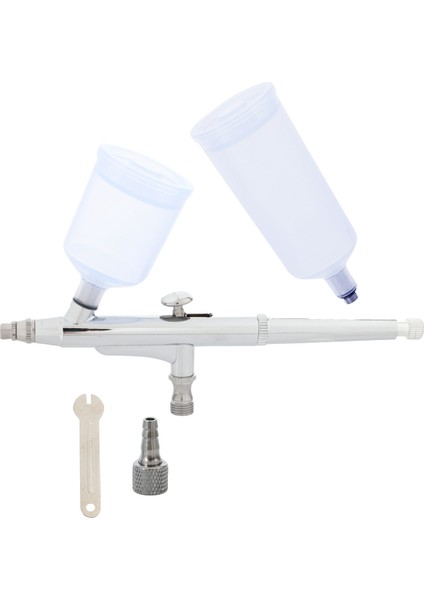 Airbrush Sprey Aracı 0,5 mm Yerçekimi Beslemeli Çift Etkili Airbrush Pasta Dövme Tabancası Aerografo Tırnak Aracı 20 cc 40 cc (Yurt Dışından)