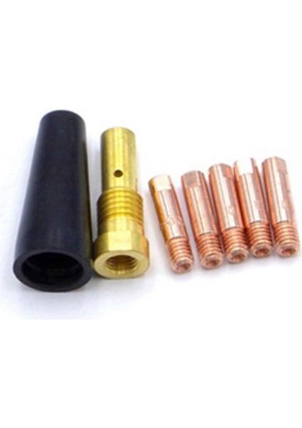 FC90 Akı Çekirdekli Tel Beslemeli 0,9 mm FC90 Mıg Kaynak Makinesi Kaynak Aletleri Için 7 Adet/takım Gazsız Nozul Ucu (Yurt Dışından)
