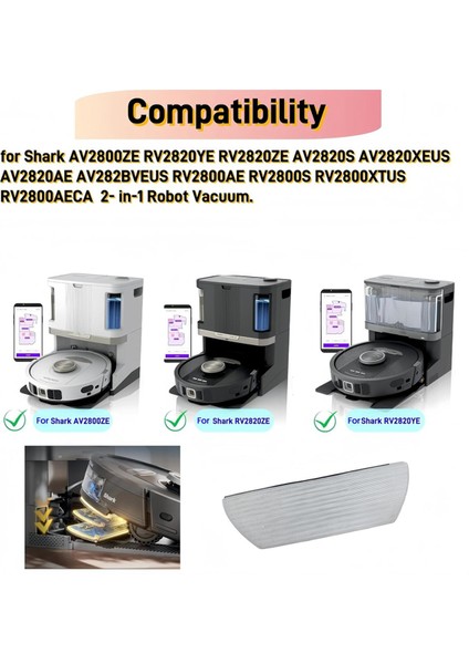 Shark AV2800ZE RV2820YE RV2820ZE Paspas Bezi Için Yedek Paspas Pedleri (Yurt Dışından) fırsatları