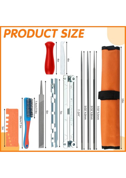 Testere Zinciri Törpü Seti 4.0/4.8/5.5 mm Bileme Seti Testere Zinciri Törpü Seti Törpü Seti Yuvarlak Törpüleri Bilemek Için Törpü Kiti (Yurt Dışından) fiyatları