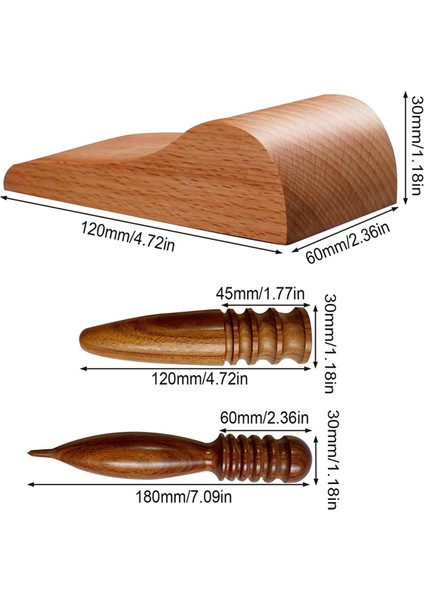 Deri Kenar Parlatıcı ve Ahşap Kayış Bükme Deri Seti, Yuvarlak Başlı Kenar Kaydırıcı Uçlu Taşlama Deri El Sanatları Aletleri (Yurt Dışından) fiyatları