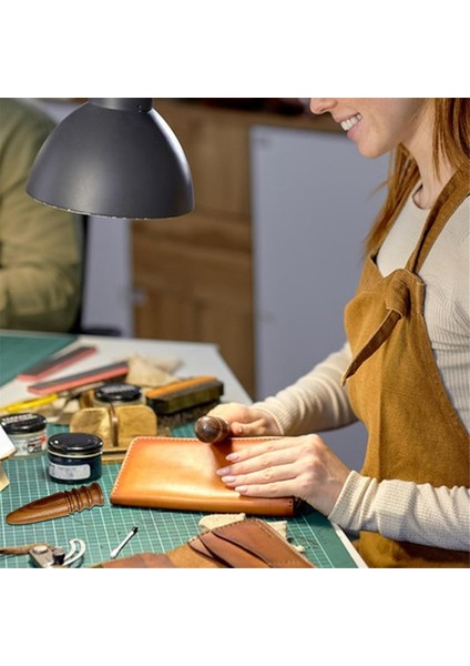 Deri Kenar Parlatıcı ve Ahşap Kayış Bükme Deri Seti, Yuvarlak Başlı Kenar Kaydırıcı Uçlu Taşlama Deri El Sanatları Aletleri (Yurt Dışından) indirimleri