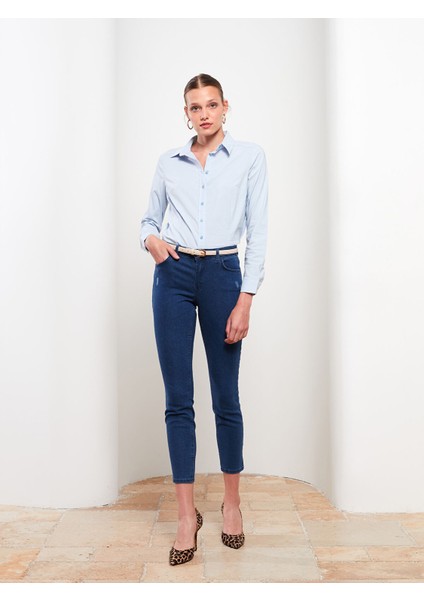 Yeni Sezon Kadın Normal Bel Mercury Skinny Fit Düz Jean Pantolon