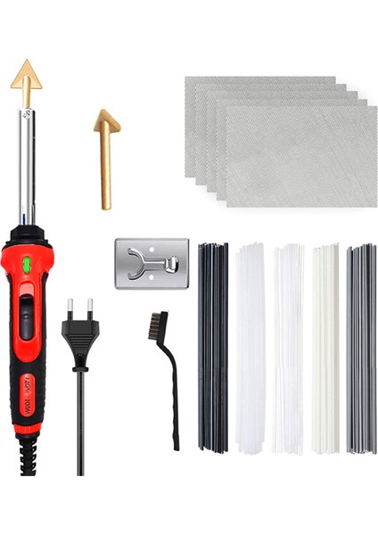 100W Plastik Kaynak Kiti 2'si 1 Arada Plastik Kaynak Kiti Lehimleme Demiri Yüzey Onarımı Araba Kano Kaynak Aleti Ab Fişi (Yurt Dışından)