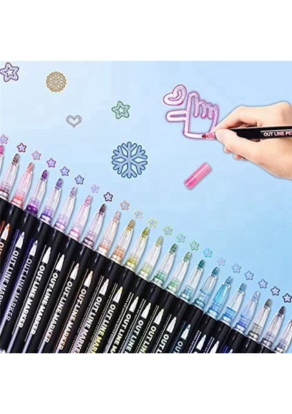 12 Renk Anahat Metalik Kalemler, Akrilik Boya Kalemi (Yurt Dışından) modelleri