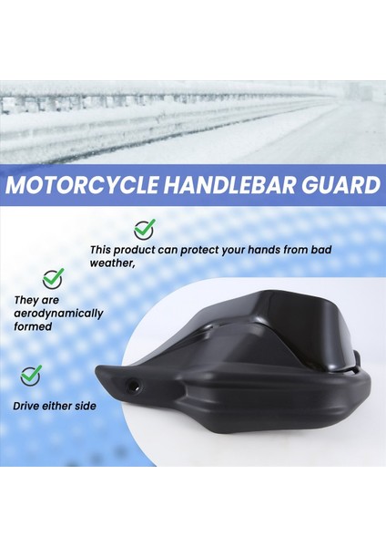 Honda NX400, Nx 400, NX500, Nx 500 Motosiklet Aksesuarları El Koruyucu Ön Cam Siyah (Yurt Dışından) fırsatları