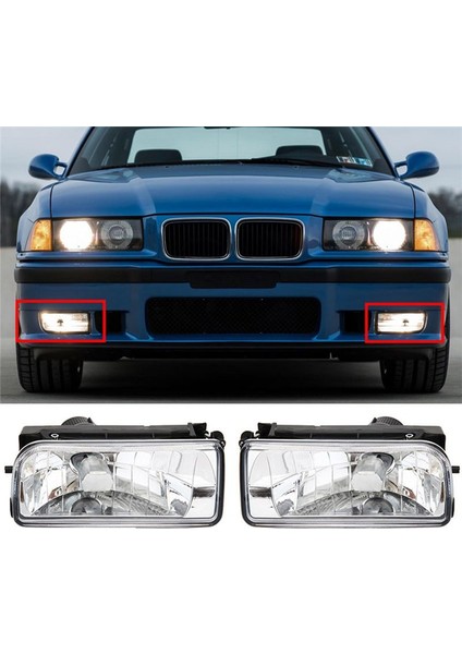 Bmw E36 318I 318TI 1992-1998 Araç Sis Farı Kapakları Için Sol ve Sağ Ön Tampon Far Sis Lambası Muhafazası Füme (Yurt Dışından) modelleri