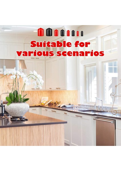 Boyutta 156 Parça Esnek Uç Kapakları Cıvata Vida Kauçuk Diş Koruyucu Kapak 2/25 Ila 4/5 Inç (Siyah, Kırmızı) (Yurt Dışından) fırsatları