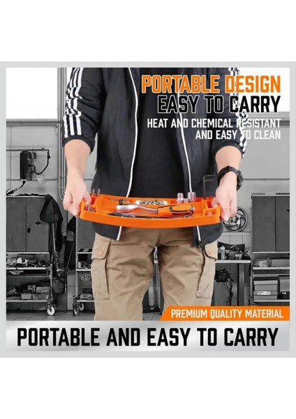 Alet Tutucu Tepsi Silikon Alet Tutucu Çok Amaçlı Mat Turuncu (Yurt Dışından) modelleri