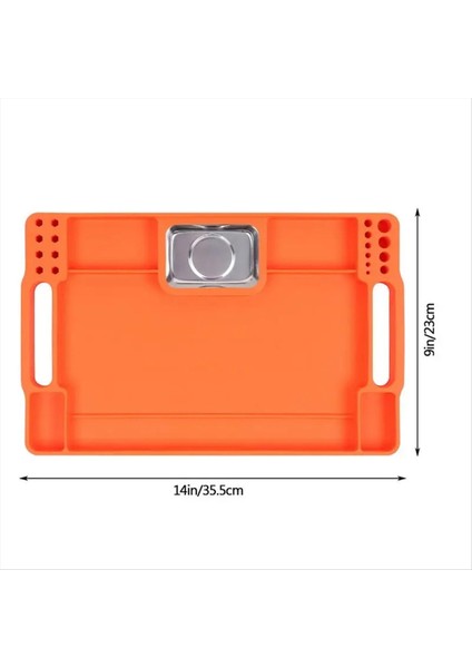 Alet Tutucu Tepsi Silikon Alet Tutucu Çok Amaçlı Mat Turuncu (Yurt Dışından) fırsatları