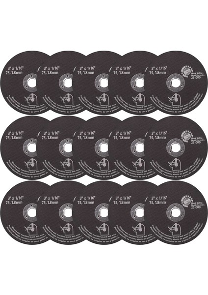 15 Adet 3 Inç 75 mm Kesme Tekerleği Reçine Kesme Diski Fiber Dairesel Testere Bıçakları Metal Kesme Için 75X1.6X10MM (Yurt Dışından) fiyatları