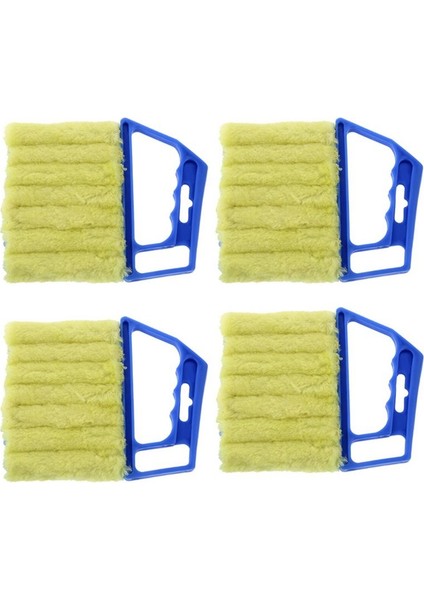 Klima/panjurlar Için 4 Adet El Fırçası Toz Sökücü - Mavi (Yurt Dışından)