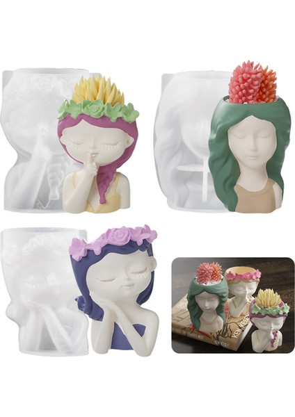 Parça Saksı Silikon Kalıp Kendin Yap El Yapımı El Sanatları Dekorasyon Vazo Kalıbı Beton Reçine Alçı Mum Kristal Epoksi Kalıp (Yurt Dışından) fiyatları