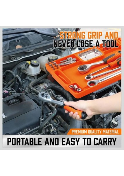 Alet Tutucu Tepsi Silikon Alet Tutucu Çok Amaçlı Mat Turuncu (Yurt Dışından) indirimleri