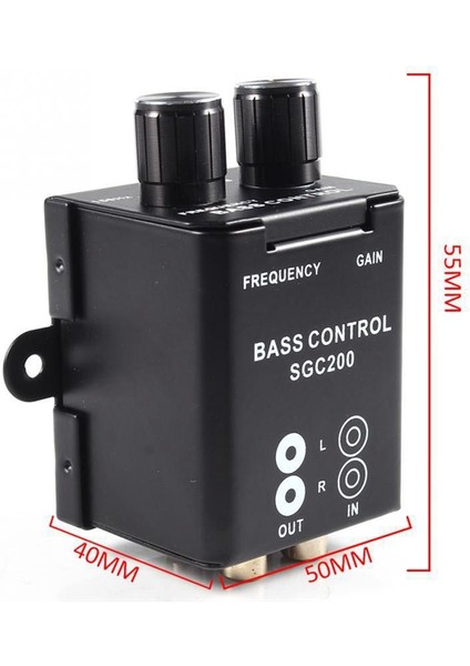 Otomatik Araba Uzaktan Kumandalı Amplifikatör Subwoofer Araba Ses Ekolayzeri Geçiş Bas Kontrolcüsü Bas Ekolayzer Kontrolcüsü 4 Rca (Yurt Dışından) modelleri