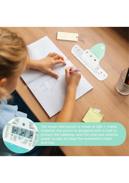 Kw-Trıo Yaprak Delgeç Günlük Planlayıcı Ayarlanabilir 3 Delikli Kağıt Delgeç A5 8 Sayfa Kapasiteli Defter ve Karalama Defteri Için (Yurt Dışından) fırsatları